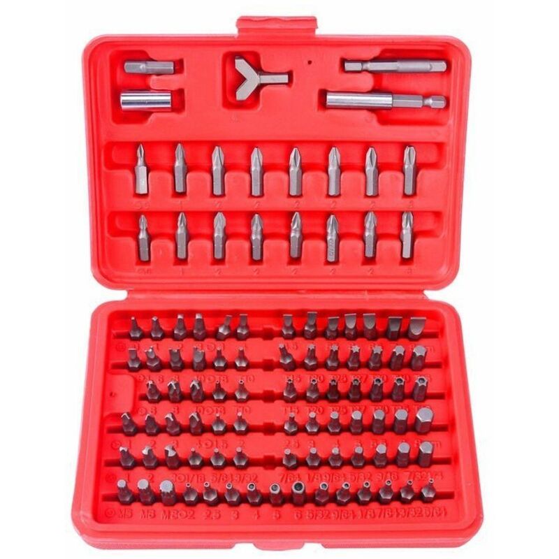 

100pc Set Puntas Destornillador Magnético Hexagonal Torx Hex Kit