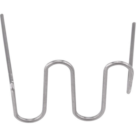 100pcs 0.6mm Réparation de pare-chocs automatique Kit d'outils de réparation d'agrafes de soudage prédécoupées Style "Wave"