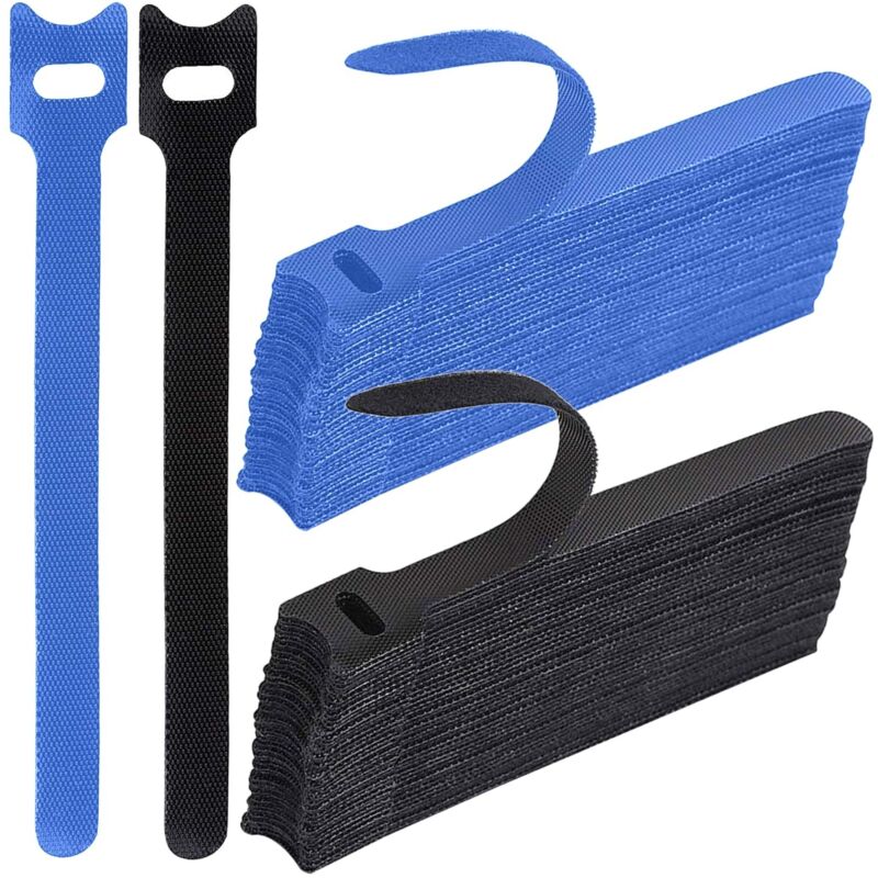 100pcs Adjustable Cable Ties, Multipurpose Cable Ties, Loop Fastener Cable Ties, Reusable Cable Ties, Cable Management Ties for Home