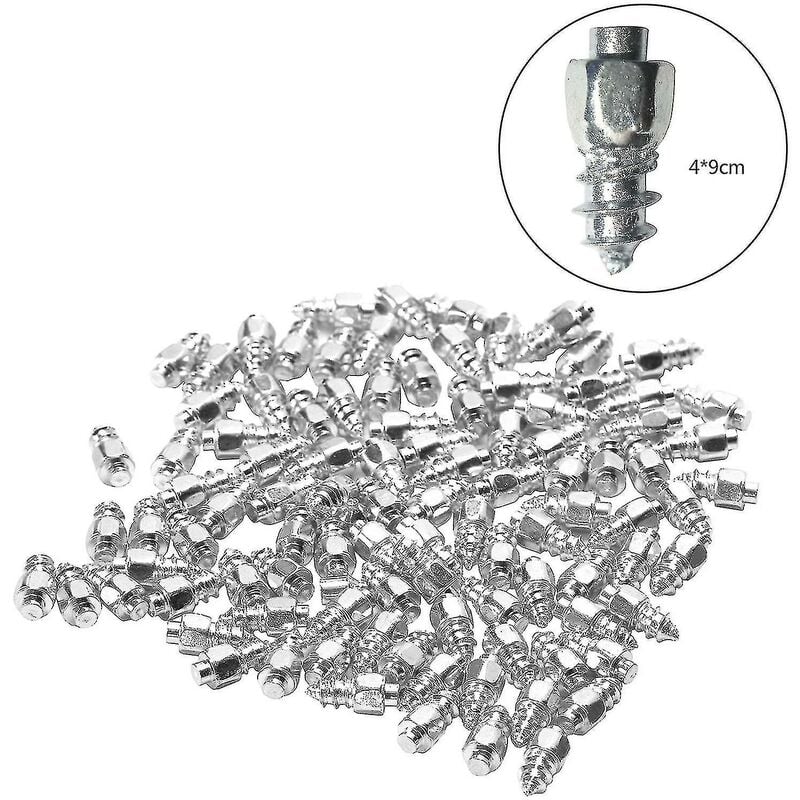100pcs Bicycle Tire Studs Snow Spikes Anti-slip Screw Tire Spikes( Size : a )