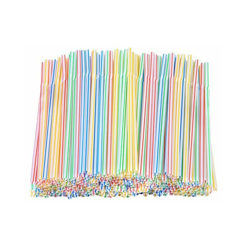100Pcs cannucce curve di plastica usa e getta