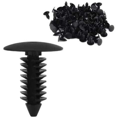 100Pcs Clips Agrafes Plastiques Voiture Rivets Fixation Panneaux De Portes Pare-chocs Universel Pour Auto NOUVEAU
