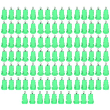 100Pcs Connecteur Banane 4mm Sécurisé à Visser, Borne à Anneau Nickelé en Cuivre pour Câbles, Adaptateur Vert