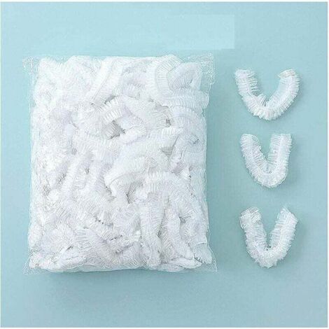 100PCS couvercles alimentaires transparent plastique éLastiques couvercle alimentaire extensible film etirable alimentaire reutilisable protéger les légumes fruit rangement frigo,