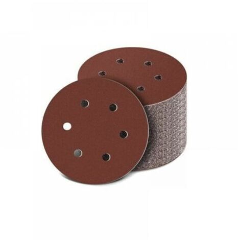 100Pcs Disques Abrasifs 40-800 Grain Taille 150Mm Disque De Ponçage De Idéal Pour Poncer Dérouiller(6 Polir Trous)