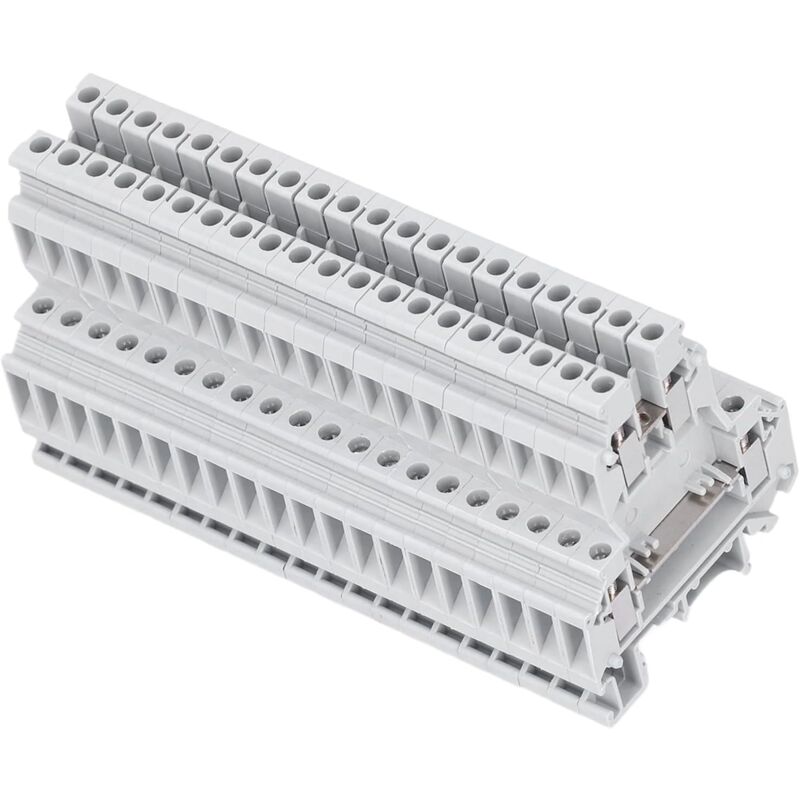 100pcs double entrée et double sortie type combiné terminal de câblage, rangée de bornes de câblage universel