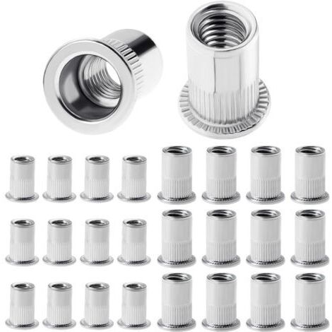 Ecrou bas carré - Inox A2 M8 - Boîte de 200