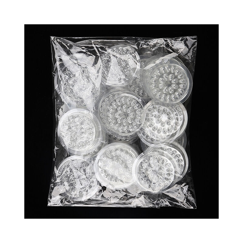 100Pcs Einweg Wimpern Kleber Palette Wimpern Verlängerung Kleber Pads Stehen Wimpern Kunststoff Transparent Kleber Halter Kleber Dichtung,100pcs | 04537370999611