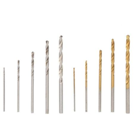 100pcs Forets Hélicoïdaux Enduit de Titane et Forets Hélicoïdaux Blanc en Acier à Haute Vitesse Foret Hélicoïdal 1mm à 3mm Forets Hélicoïdaux
