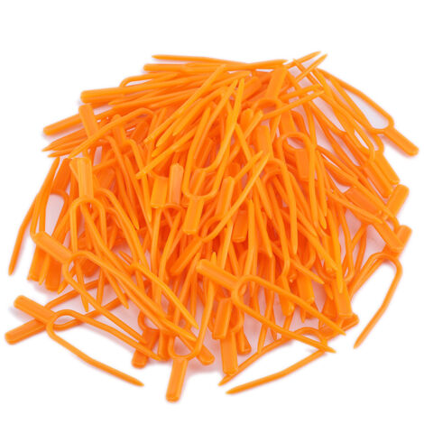 100Pcs Garden Plant Fixing Clips Resusable Stolon Melon Vines Securing Fixer Tool
