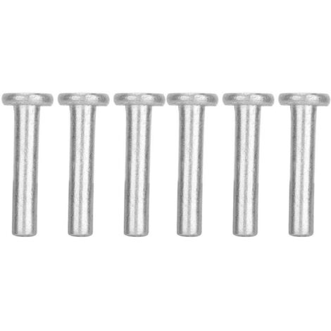 100pcs GB867 M4 Rivets en aluminium à tête plate Rivet solide à tête plate (M4  25)