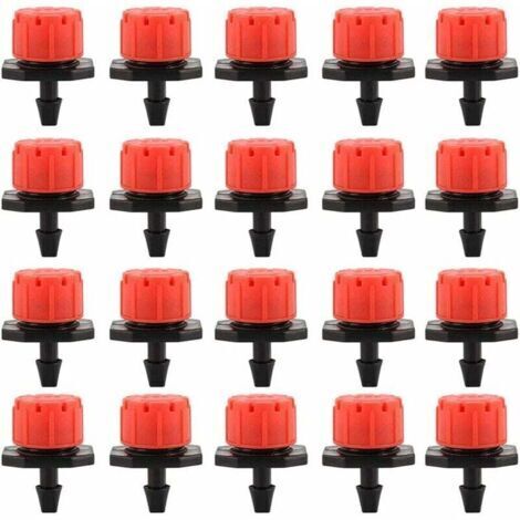 100PCS Goutteurs Irrigation Goutte à Goutte dripper, Buses de Gicleurs Émetteur Jardin, Arrosage Goutte à Goutte Automatique 360° Réglable  DIY
