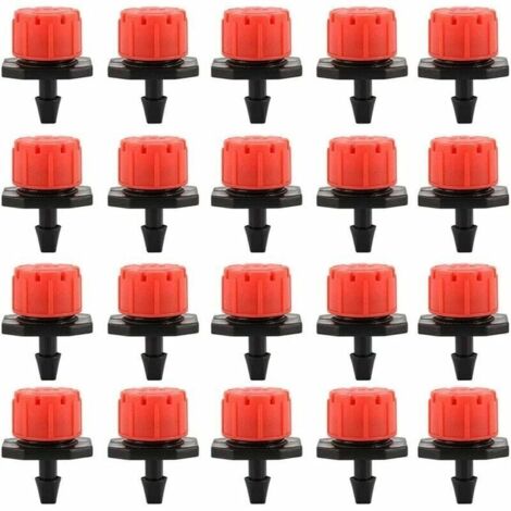 100PCS Goutteurs Irrigation Goutte Goutte dripper, Buses de Gicleurs metteur Jardin, Arrosage Goutte Goutte Automatique 360 Rglable