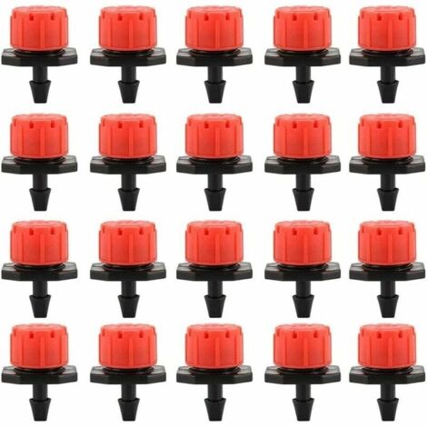 100PCS Goutteurs Irrigation Goutte Goutte dripper, Buses de Gicleurs metteur Jardin, Arrosage Goutte Goutte Automatique 360 Rglable