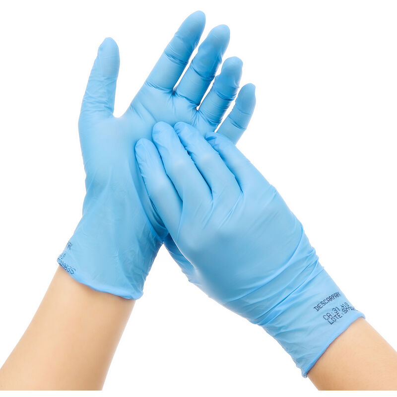 

100pcs guantes de trabajo de látex desechables duraderos limpieza vajilla baño cocina azul xl