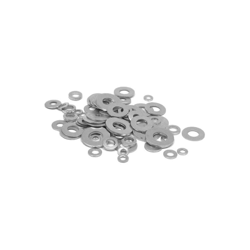 100pcs M4 Round Washer Metal Screw Zinc Plated Steel Gasket Ultra-Thin