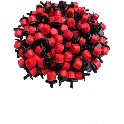 100pcs Micro Buses de Gicleurs, Irrigation Réglable pour Arrosage et Brumisation dans le Jardin