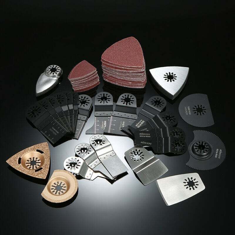 100pcs Mix Lame Oscillante Kit Multi Outil Scie Web Multitool Accessoire