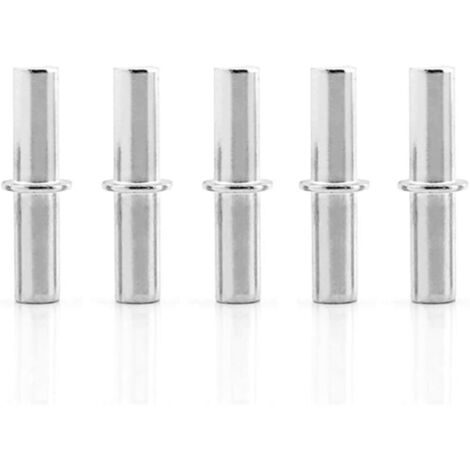 100pcs Nickelé Ø5mm Taquets Pour Étagères Support d'Étagère Métallique Goujons de Support d'Étagère, Broches à Chevilles Pour Armoires de CuisineM5 x 25MM