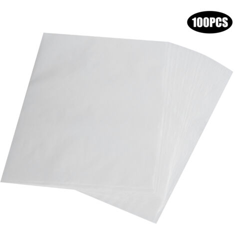 100Pcs Non-Stick Parchment Paper Baking Sheets Silicone Baking Mat Kitchen Accessories(White )