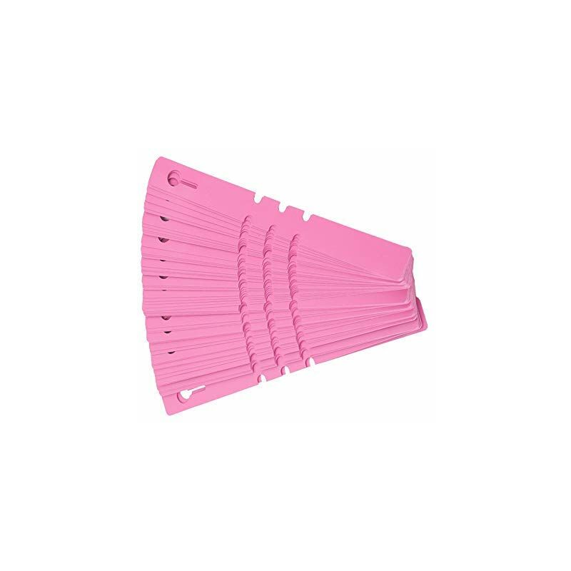 100pcs Étiquettes De Piquet En Plastique Étiquettes d'Usines Pelouse Ornement Décor De Jardin De Pépinière(Rose)