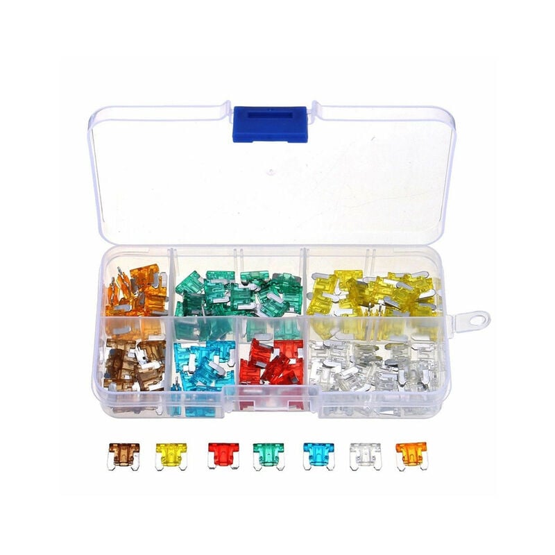 100Pcs Profil Kleine Größe Klinge Auto Sicherungen Sortiment Set für Auto Lkw 5A/7,5 A/10A/15A/20A/25A/30A mit Clip Auto Klinge Typ,100PCS | 04537371608482 100Pcs Profil Kleine Größe Klinge Auto Sicherungen Sortiment Set für Auto Lkw 5A/7,5 A/10A/15A/20A/25A/30A mit Clip Auto Klinge Typ,100PCS | 04537371608482