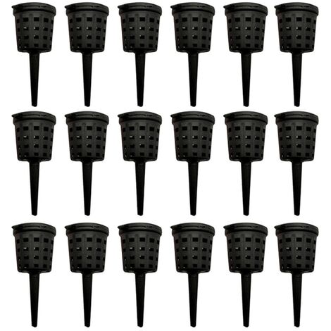 100pcs scatole per fertilizzanti per piante piccole piante coltivano cestini per fertilizzanti con coperture,Black