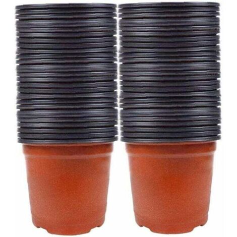 100pcs Semences Pots Nursery Plantes - Pots de Fleurs en Plastique pour Graines de Départ