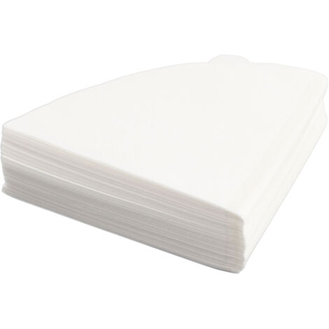100Pcs White Fan‑Shaped Disposable Coffee Filter Paper Accessory for V60 Drip Coffee Filter