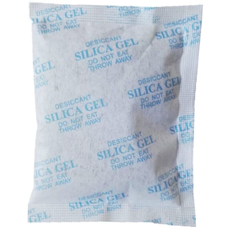 100pièces Sacs De Gel De Silice Absorbeurs Humidité Et Anti-corrosion Bleu Ciel Lot De Sachets Pour Protéger Vêtements Et Armoires