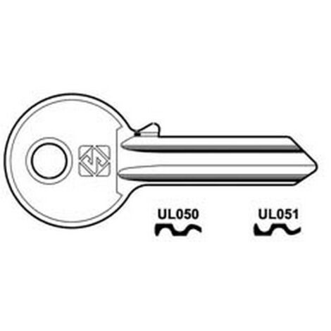 100PZ CHIAVI PER CILINDRI UNIVERSAL 5 SPINE GRANDI IN ACC. NICH. - UL050 DX