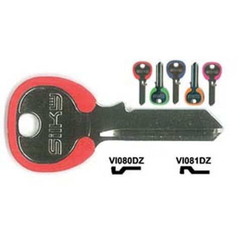 100PZ CHIAVI PER CILINDRI VIRO 5 SPINE GRANDI - VI080DZ DX silky 4 colori assorti
