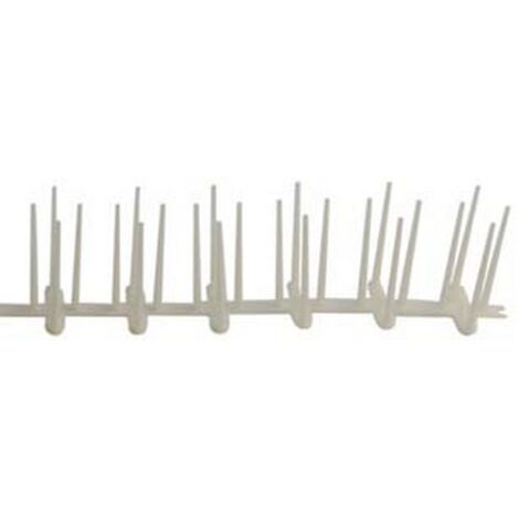 100PZ DISSUASORE VOLATILI PER MURETTO IN PLASTICA - cm.50x7,8h.