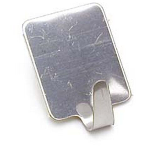 100PZ GANCI ADESIVI INOX - mm.25x33h.