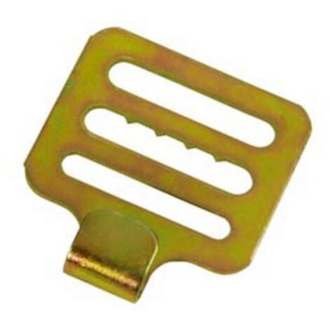 100PZ GANCI INIZIALI A 3 FORI PER AVVOLGIBILI IN LEGNO - larghezza mm.35
