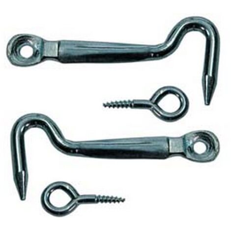 100PZ GANCI PIATTI CON OCCHIOLINI - mm.60 DX 2"1/2