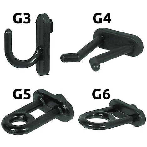 100PZ GANCIO IN NYLON PER PANNELLI PORTAUTENSILI G3