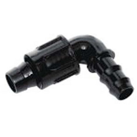 100PZ GOMITO PORTAGOMMA 90° PER "TAPE" IN POLIPROPILENE - ø mm.16