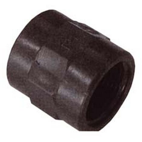 100PZ MANICOTTO (PP) FILETTATO FEMMINA FEMMINA IN POLIPROPILENE - F 1/2"