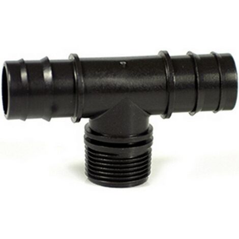 100PZ RACCORDO A T MASCHIO PER TUBO IN POLIETILENE  mm. 20x1/2x20