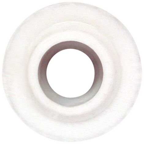 100PZ RONDELLA PLASTICA C/COLLARE ART.353/26 BIANCA