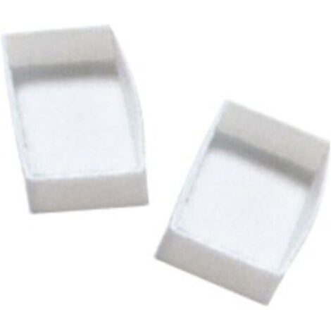 100PZ TAPPO PER PROFILO MOSCHIERA BIANCO