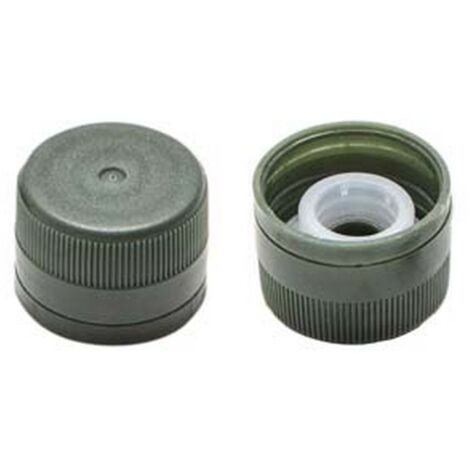 100PZ TAPPO PLASTICA VERDE BOTTIGLIA MARASCA MM.31,5X24H. VERSATORE