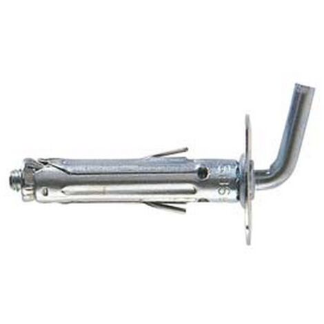 100PZ TASSELLO IN ACCIAIO CON GANCIO CORTO "SBS" - SBS 8/8 ø mm.8x40 gancio mm.9
