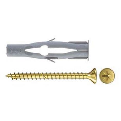 100PZ TASSELLO IN NYLON CON VITE "FU-V" - ø mm.6x35 vite mm.3,5x45
