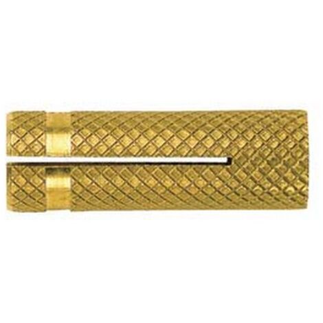 100PZ TASSELLO IN OTTONE PER VITI "PO-M" - ø mm.8 MA tassello ø mm.10x30