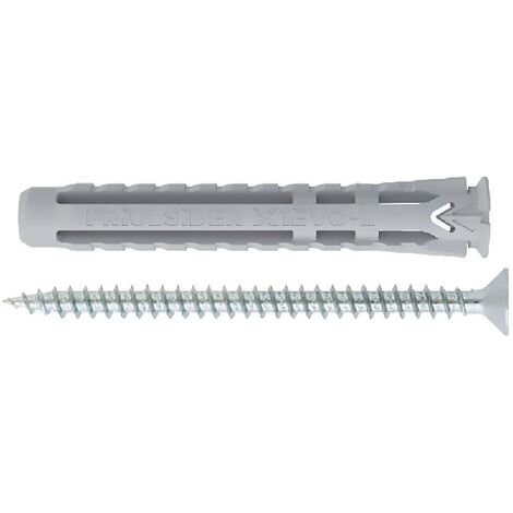 100PZ TASSELLO NYLON 'X1 EVO L' CON VITE TPS TRUCIOLARE mm 6 x 50 - vite 4,5 x 60