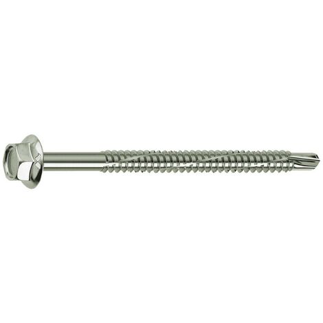 100PZ TIRAFONDO AUTOPERFORANTE PER FERRO '943' mm 6,3 x 150