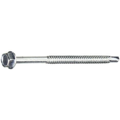 100PZ TIRAFONDO AUTOPERFORANTE PER FERRO mm 6,3 x 110