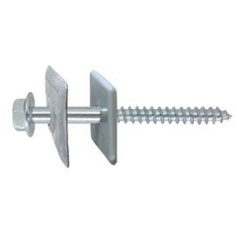 100PZ VITE TIRAFONDI LEGNO AUTOFILETANTE ACCIAIO ZINCATO BIANCO VL TER  mm6x90